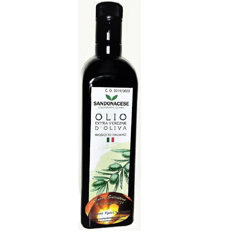 Producción de aceite 2019, oferta BOOM olive 0,75cl. Lata, hecho en Italia Apulia Salento