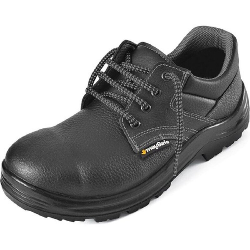 Maysafe 40 número de aço toe sapatos de couro segurança de negócios proteção respirável construção edifício