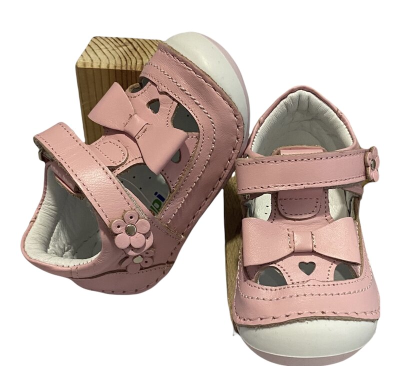 Pappikids-zapatos ortopédicos de cuero para niñas, calzado de primeros pasos, modelo 016