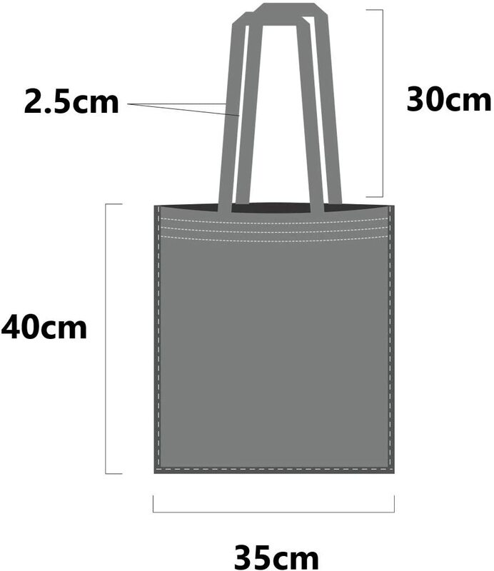 Tote Bag manico lungo Shopping Bag cotone non stampato crema bianco nero moda Casual