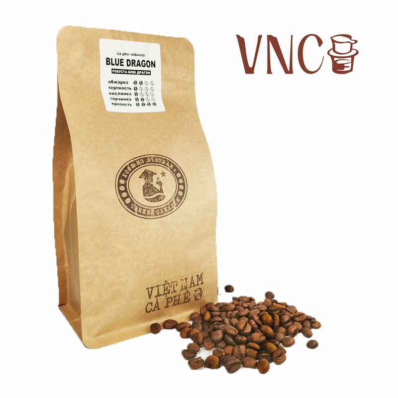 "Dragão azul" grãos de café vietnamitas premium-robusta, viet nam ca phe, 250 gr, 500 gr, 1 kg, 3 kg