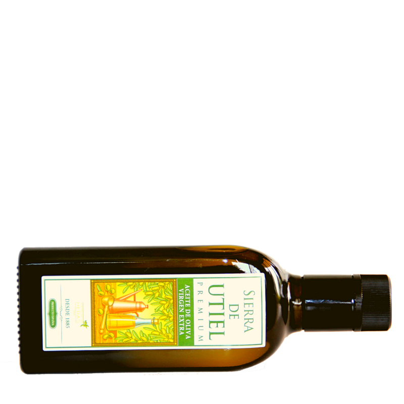 Sierra de Utiel-Oliva Olie Extra Virgin Premium - Frasca 500 Ml (6 Eenheden)-Product Natuurlijke Herkomst Spanje