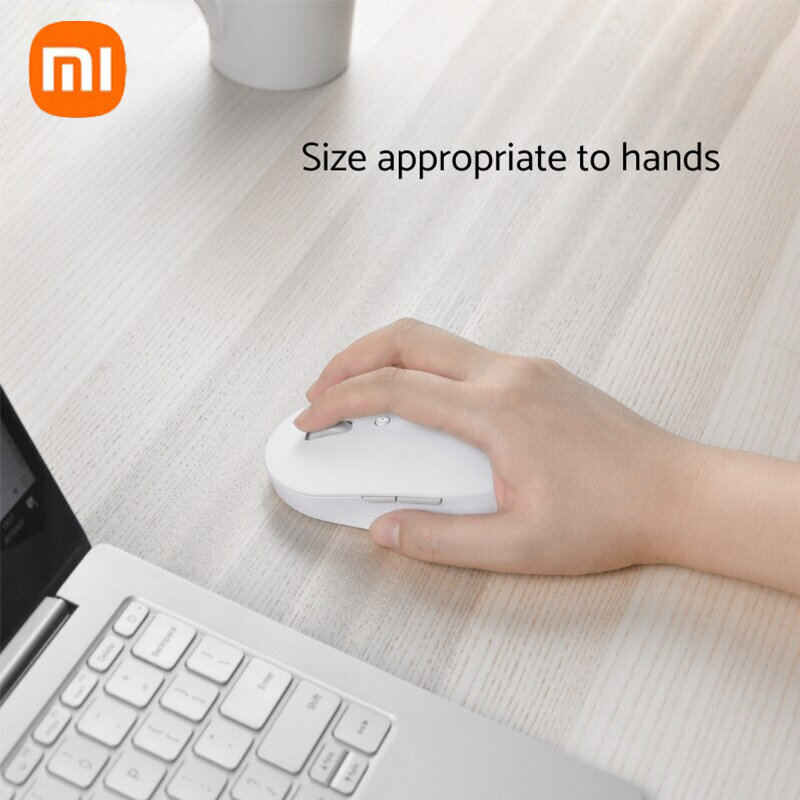 Xiaomi Mi เงียบ Editon บลูทูธ USB การเชื่อมต่อแบบ Dual แบบพกพา Mini Wireless Mouse Global Version