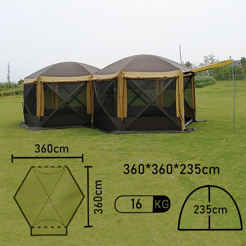 Tenda hexagonal Mimir-2905TD