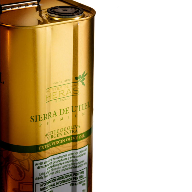 Sierra de Utiel - Aceite de Oliva Virgen Extra Premium - Lata de 5 litros - Producto Natural Origen España