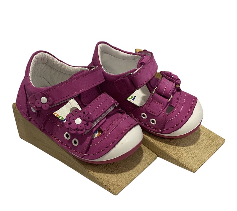 Papikids Model(010) scarpe ortopediche in pelle First Step per ragazze