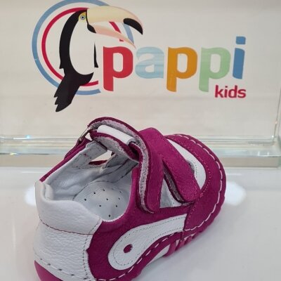 Pappikids modelo (k0013) meninas primeiro passo sapatos de couro ortopédico