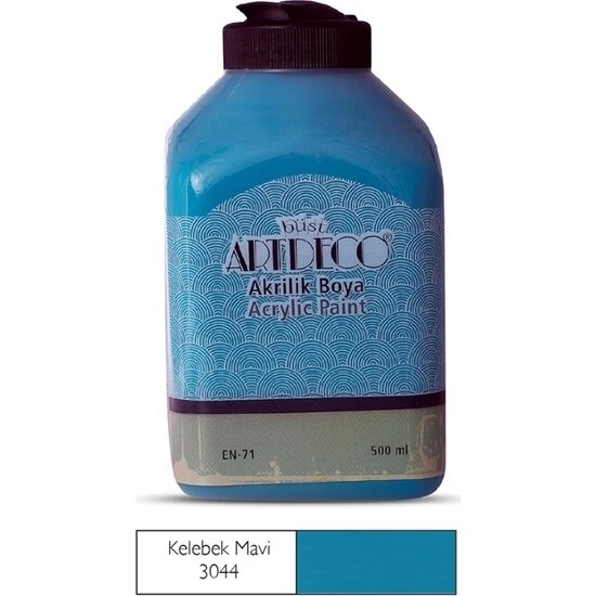 SERESSTORE Artdeco Acryl Holz Farbe 500 ml Schmetterling Blau