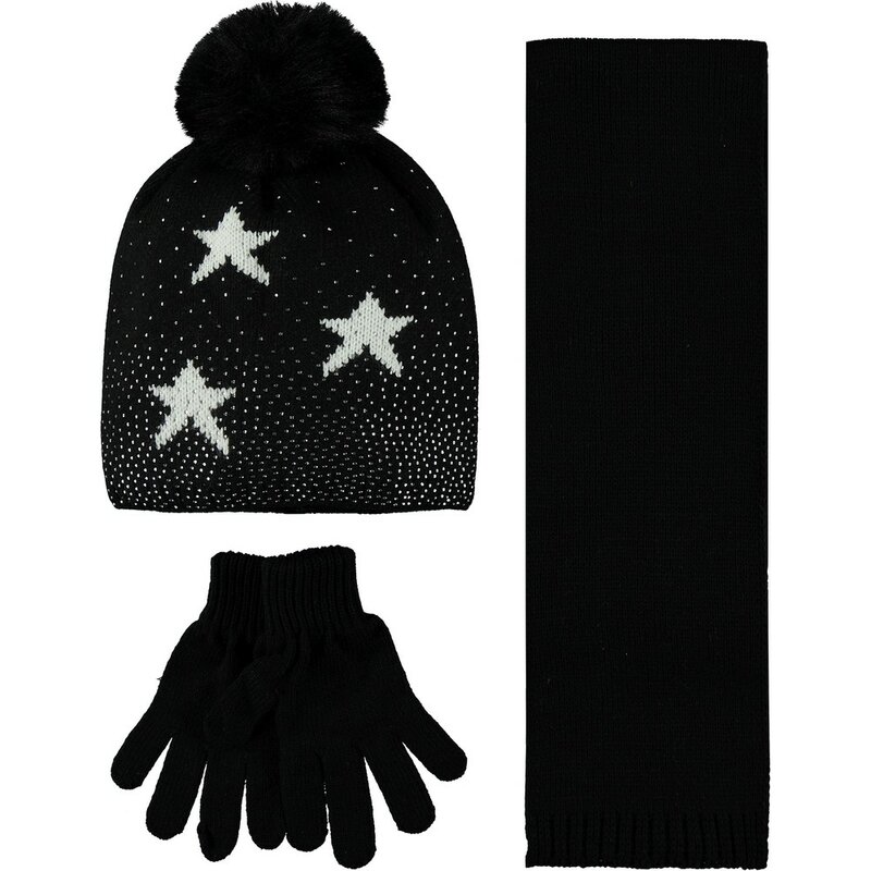 Conjunto de guantes y gorros para niños de 9 a 15 años, conjunto de guantes de acrílico moderno, a la moda, elegante y simple, otoño, invierno y primavera