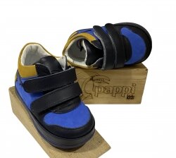 Pappikids modelo (h8h) menino primeiro passo sapatos de couro ortopédico
