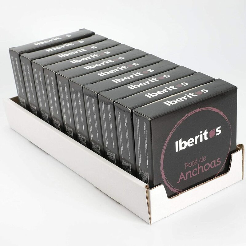 Acciughe IBERITOS-Pate lattine 140g-folding cartone Pate acciughe 140g-anchovy