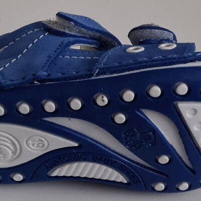 Pappikids modelo (0132) menino primeiro passo sapatos de couro ortopédico