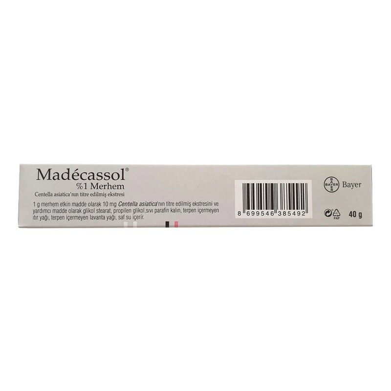 Madecassol Cream 1% 40 GR - Used in Treatment of Scar Injury, Burn, Acne, Wrinkle - 6 PACK