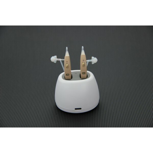 Pack x 2 rechargeable hearing aid alternative to hearing aids, sound amplifier, hearing aid, hearing aid, offers, Square