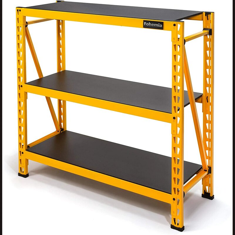 Tristonsong prateleiras para armazenamento 3-shelf casa rack de armazenamento características de segurança e stabel, fácil de remover