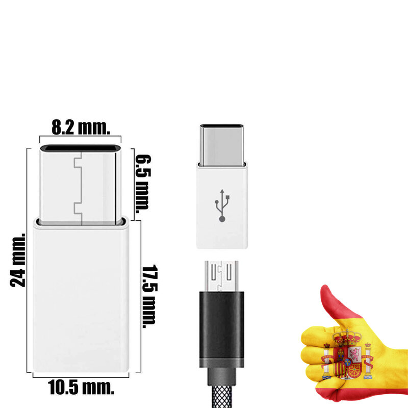 USB adapter type C male to Micro female USB support USB type C OTG for-Xiao Mi 4C/LeTV /H uawei/H T C/OnePlus LG Tablet
