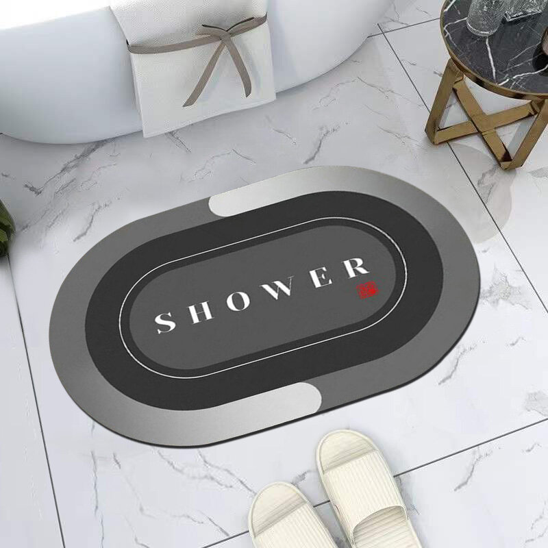 Super Absorbent Floor Mat  Moisture Retention Comfortable  Non-Slip Easy To Take Care Of Fashion Locality Floor Mats