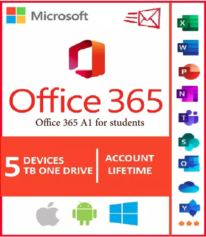 Nеw 2021 Ms Office 365 Home & Business ฟรีตลอดกาลสำหรับ5 PC,แท็บเล็ตและโทรศัพท์✅100% Original✅100% ผู้ขายที่เชื่อถือได้