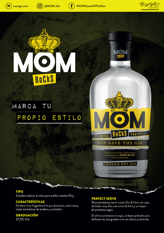 Mom Rocks-เจนีวา Premium-กล่อง6ขวด700 Ml-การจัดส่งจากสเปน-เจนีวา-Gin