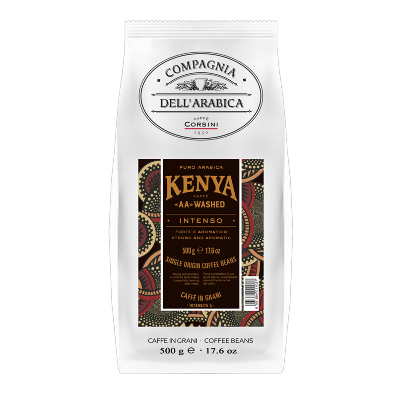 Кофе в зернах Compagnia Dell'Arabica Kenya "AA" Washed Дель арабика Кения 500 g