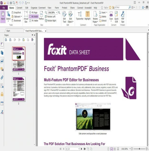 Foxit Phantom-PDF Business 10, Editor, versión completa 2020, uso de por vida, entrega en línea en 5 minutos