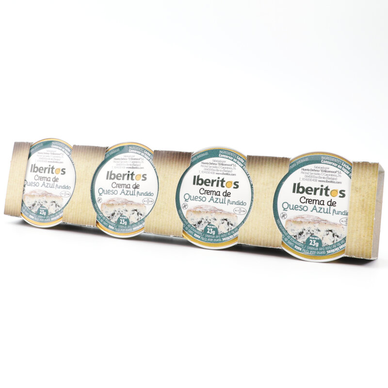 Iberitos-pacote 4 queijo azul no queijo 23g-azul da monodose