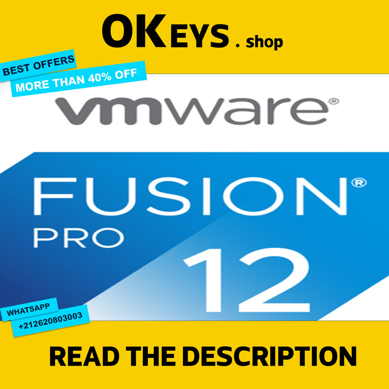 * VMware Fusion Pro 12.1.22021อายุการใช้งานการเปิดใช้งานMacOS✅Multi พีซี✅*