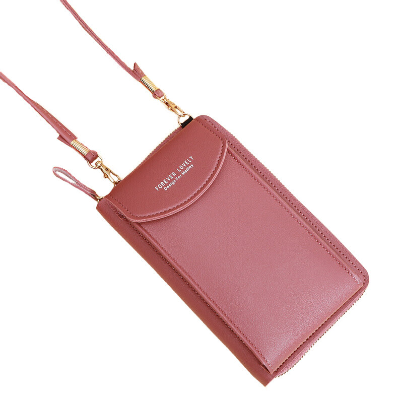 Portafoglio donna borse per telefoni cellulari di marca porta carte di grandi dimensioni portafoglio borsa borsa pochette portafogli borsa a tracolla Messenger Lady