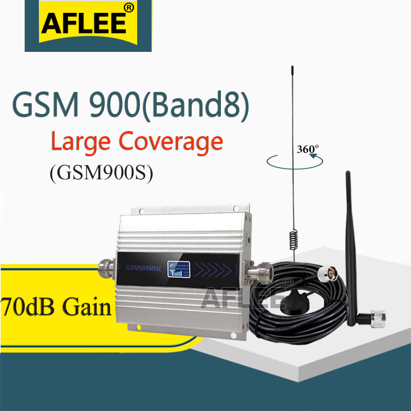 Répéteur GSM 2G/3G/4G LTE/DCS, 900/1800/2100, amplificateur de Signal pour réseau de téléphonie Mobile