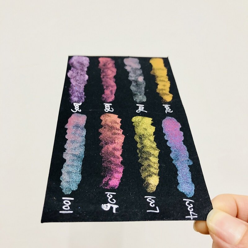 Ręcznie robione farby akwarelowe Colorshift w blaszany futerał kameleon Acuarela Vintage zestaw Shimmer zmiana koloru wody malarstwo artystyczne