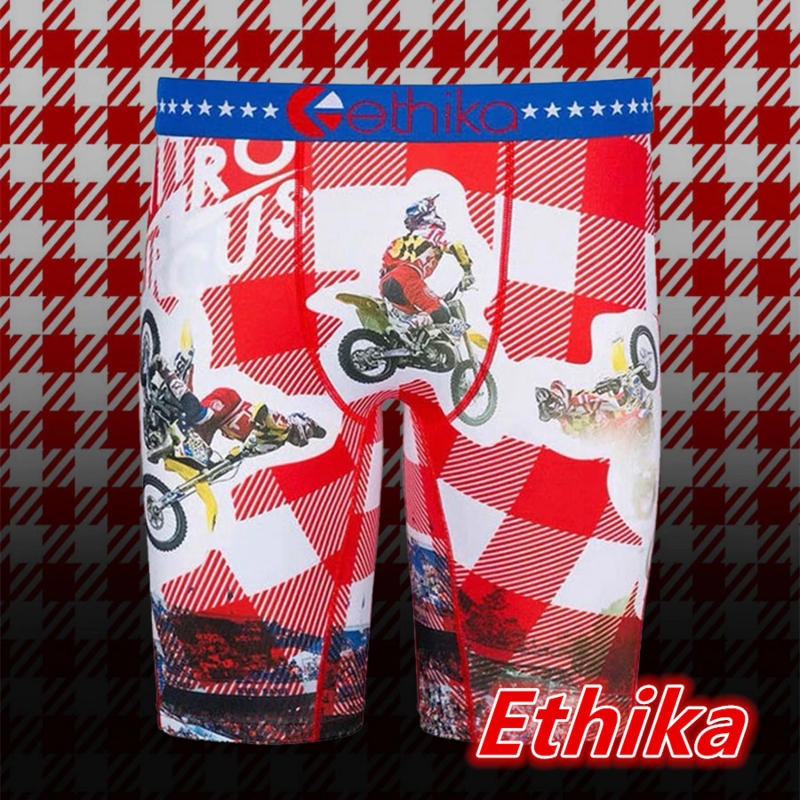 Мужские короткие боксеры Ethika, популярное цветное дышащее Мужское нижнее белье с мультяшным принтом