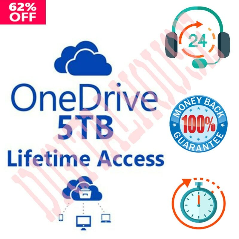 Onedrive - 5 테라바이트 평생 계정 + 사무실-365-모든 언어 100% 기능 빠른 배달