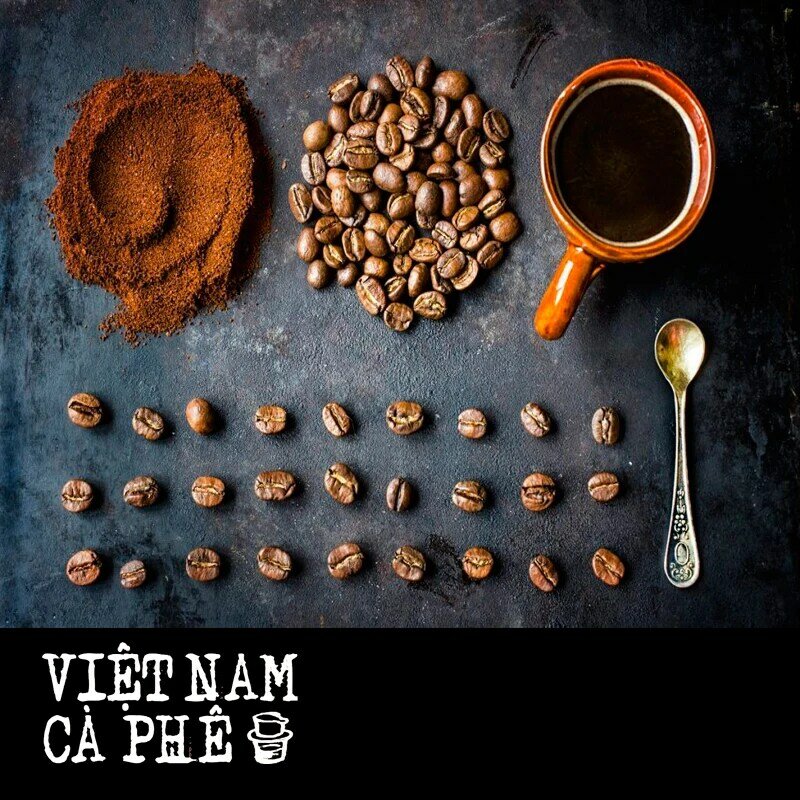 "Blue Dragon" Премиальный Вьетнамский кофе в зернах - робуста, VIET NAM CA PHE, 250 гр, 500 гр, 1 кг - Голубой Дракон