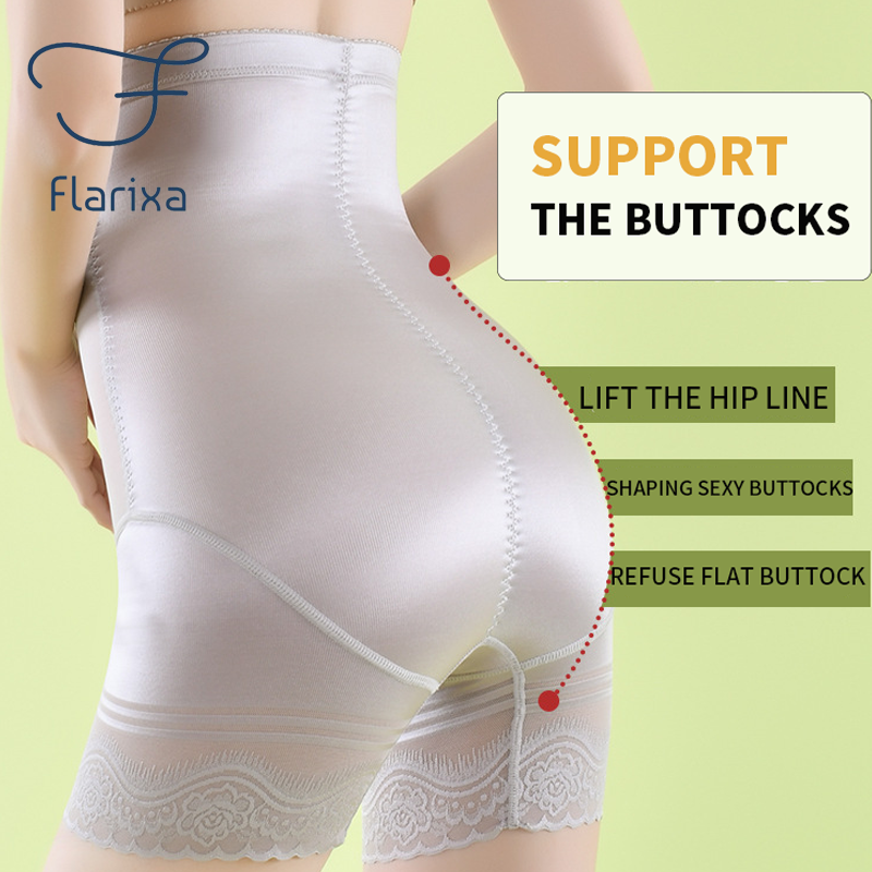Flarixa 3 In 1 Veiligheid Shorts Shaping Shaper Ondergoed Hoge Taille Platte Buik Slipje Vrouwen Naadloze Elasticiteit Pantiesthin
