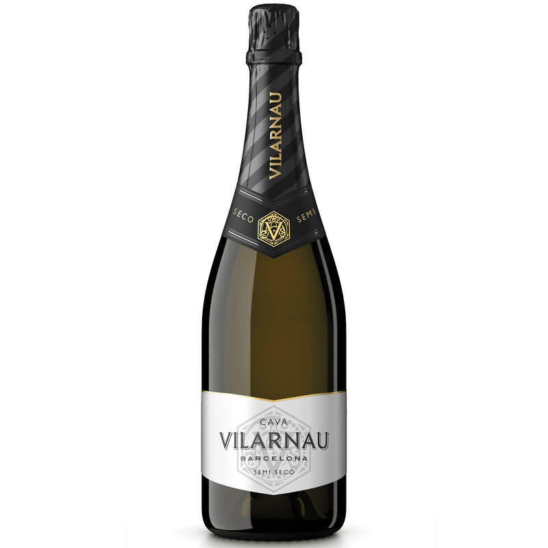 Cava-vilarnau Demi dry-scatola da 6 bottiglie da 750 ml-scintillante-champagne-graduazione: 11,5%-endoralez Byass
