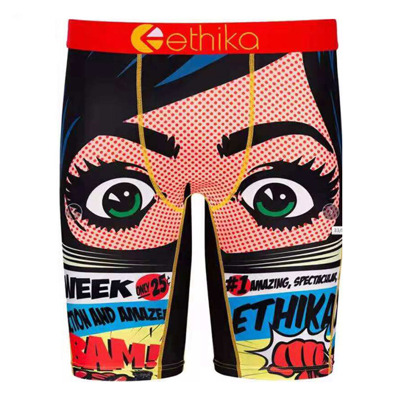 Ethika macio e respirável tendência boxer shorts moda madura personalizado algodão moda ethika
