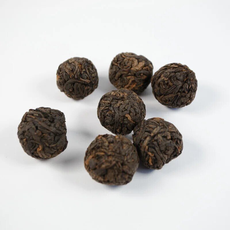 Tè cinese Shu Puer Menghai, palline da 7-9 grammo, 50 grammi