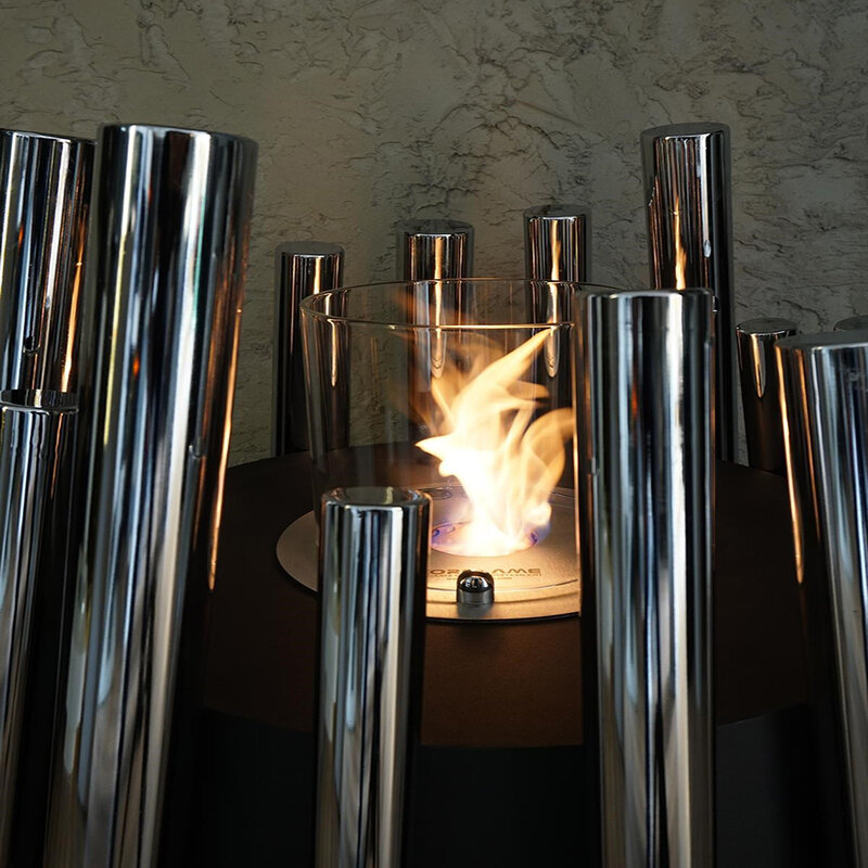 Chimenea decorativa portátil de bioetanol, calentador llama de calor para el hogar, oficina, hotel, restaurante, estilo nórdico, decoración sin humo