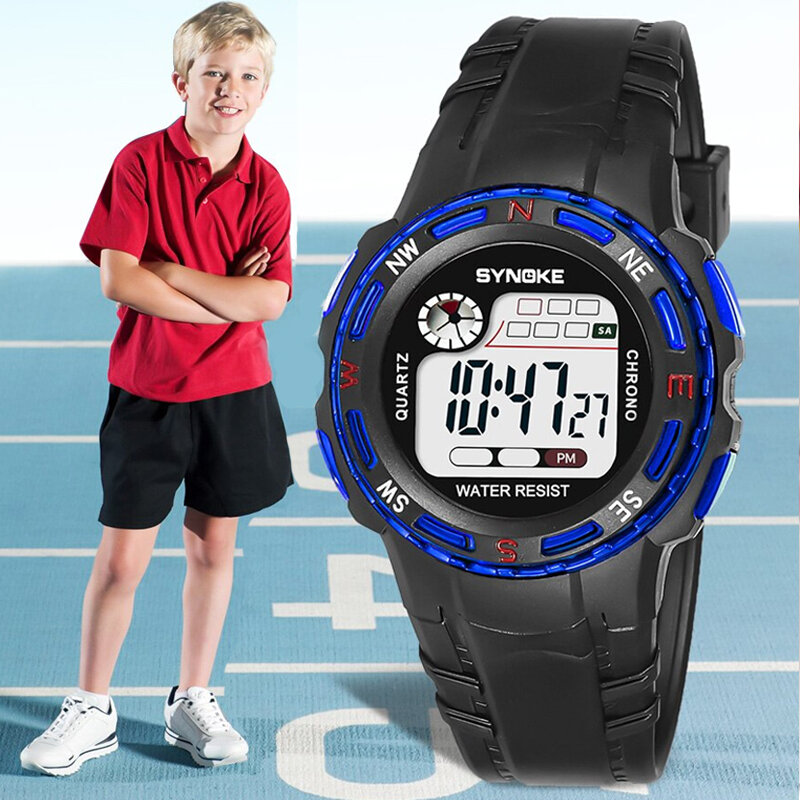 Orologi per bambini bambini impermeabile sport all'aria aperta orologio digitale orologio elettronico per bambini Chronog Led allarme orologio da polso per ragazzi ragazze
