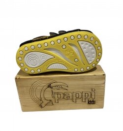 Pappikids modelo (h5h) menino primeiro passo sapatos de couro ortopédico