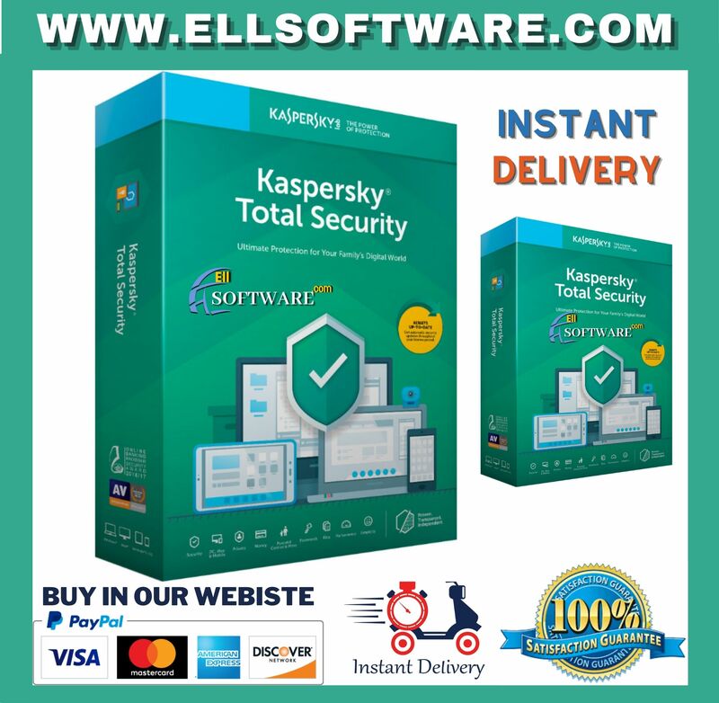 Kaspersky Total SECURITY 2021 (esta es una llave original, no una llave por teléfono)