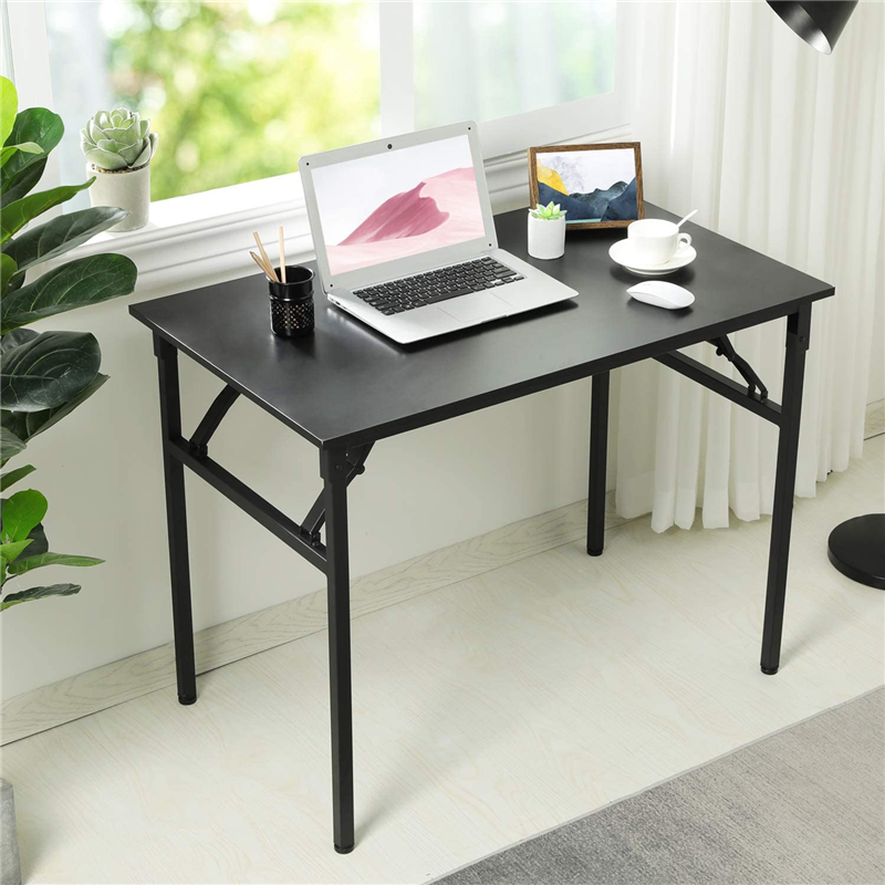 Escritório em casa portátil dobrável mesa do computador mesa dobrável mesa do portátil estudo escrivaninha para pequenos espaços sem montagem
