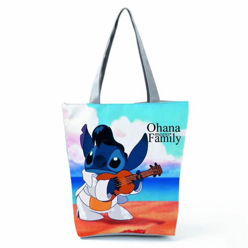Lilo & Stitch cuatro manos Bolsa Shopper Bolsas De Anime Bolsas Bolsas de almacenamiento de bolsos 
