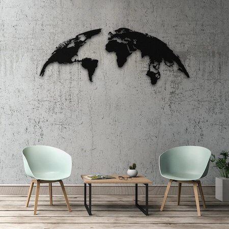 2 piece World Map Wooden Table Wall Decor Continental ornaments school material fast shipping made in Turkey