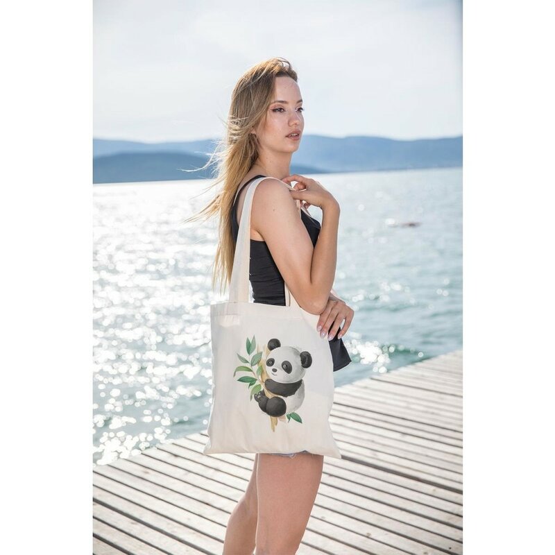 Włoski projekt kwiat kobiety torba na ramię organiczna farba lato plaża zakupy wzorzyste wszystkie obszary 35x40