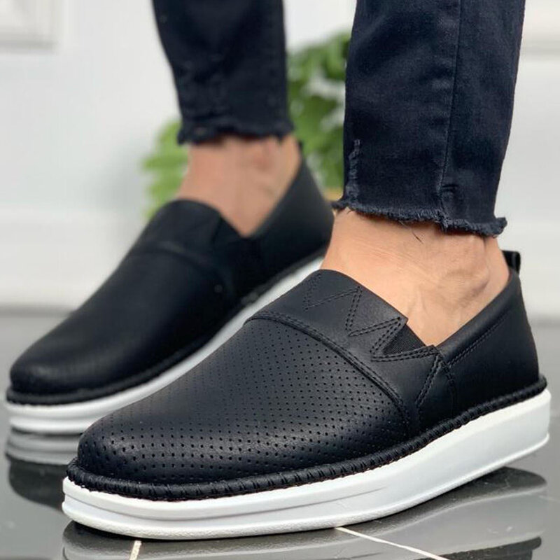 6 Sneakers YTHG di colore diverso per uomo scarpe Casual comode scarpe da passeggio ortopediche in pelle di moda flessibile sport
