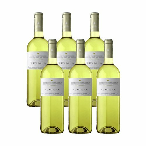 Wijn Wit Nuviana Chardonnay 2017-Vallei Cinca-6 Botellas-0, 75L, Gratis Uit Spanje, Witte Wijn