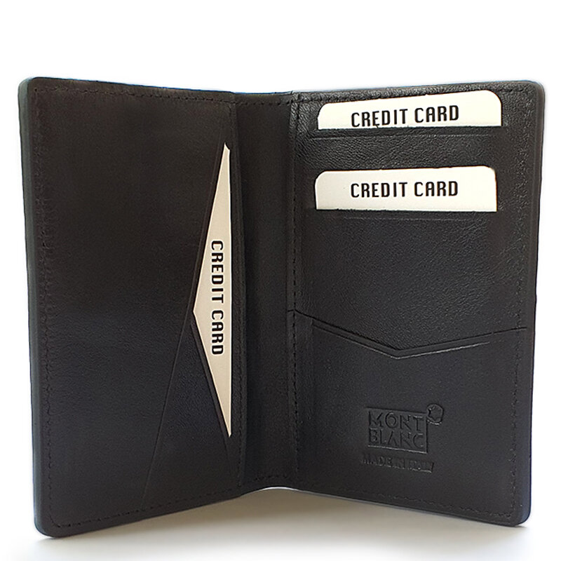 Portafoglio in vera pelle di lusso di alta qualità porta carte di credito borsa tascabile per Mon. Blan.