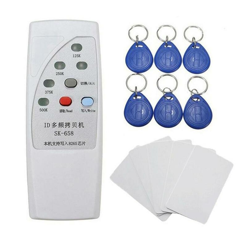 SK658 RFID Multi Frekuensi Duplicator 125KHZ-500Khz Copier Writer RFID Card Reader untuk Akses Kontrol Pintu