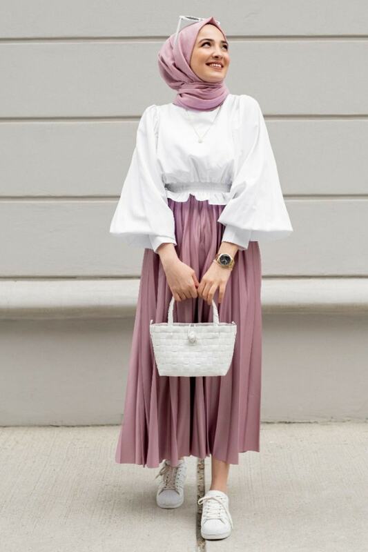 Muslim Gamis Setelan Hijab Gaun 2 Buah Bagian Bawah dan Atas Fashion 4 Musim Pakaian Kaftan Ramadan Dubai Dibuat Di turki